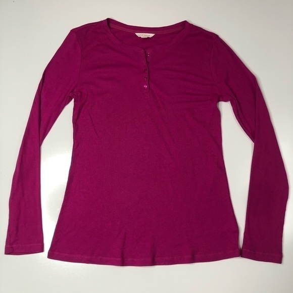 𝅺BUNDLE Joe Fresh Turquoise Baseball Varsity & Fuchsia Ribbed Button Shirts L/XL - Picture 6 of 13